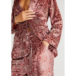 Free People MINKPINK Paisley Velvet Suit